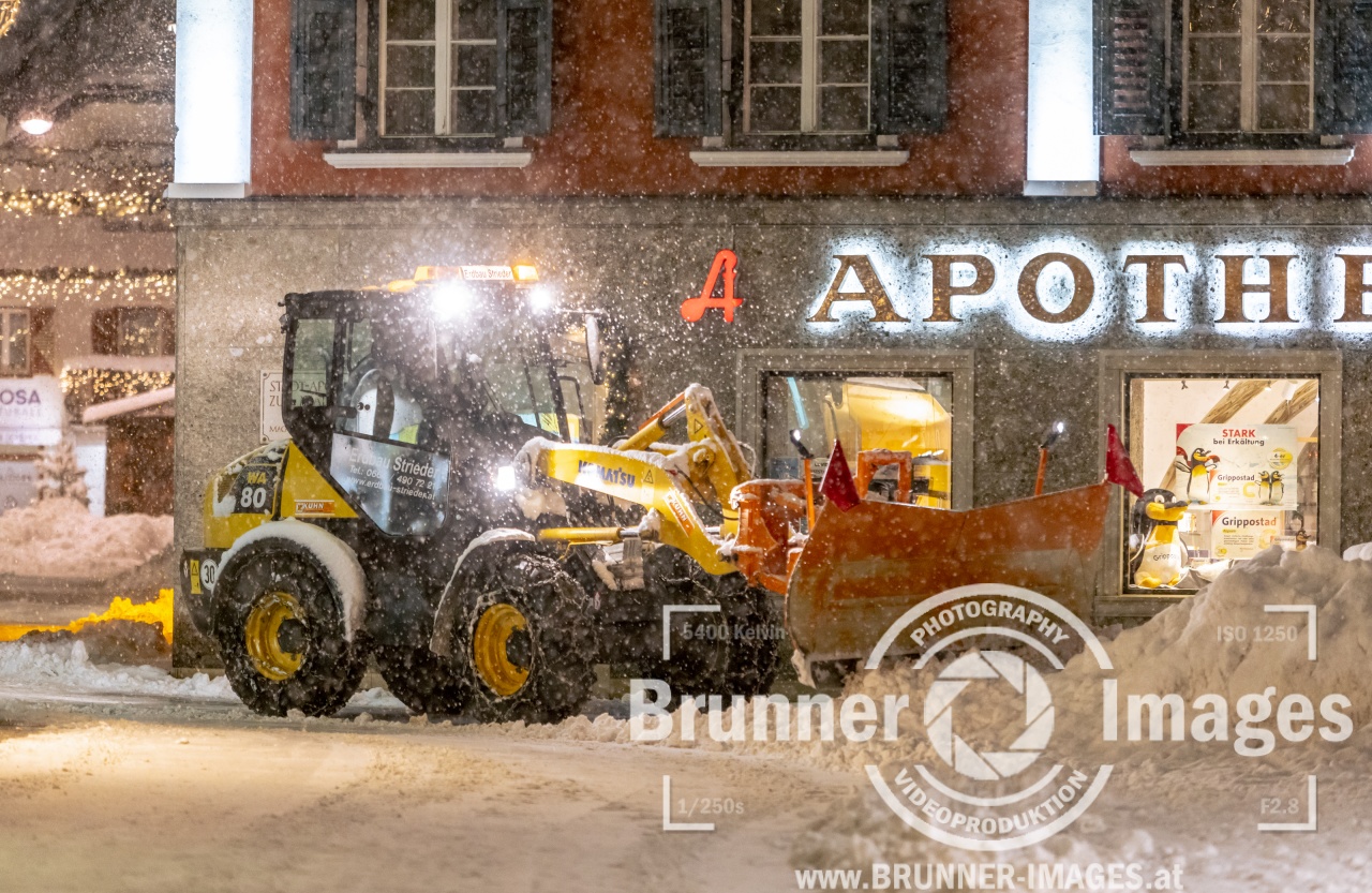 23.01.2023 - Schneefall in der Lienz Innenstadt - Lienz